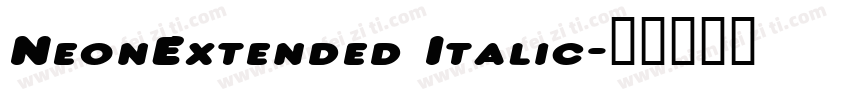 NeonExtended Italic字体转换